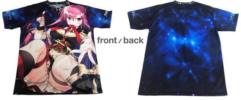 庄名泉石先生描き下ろし ソーサレス＊アライヴ！「アキナ・ランドール」フルグラフィックTシャツ