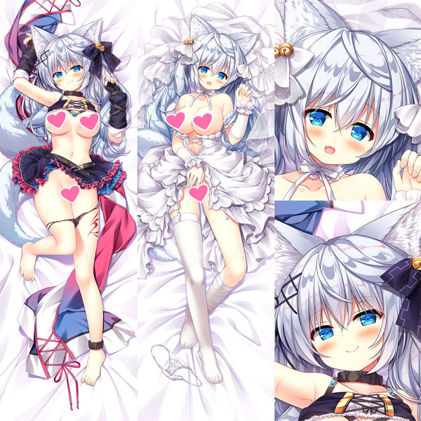 永山ゆうのん先生描きおろし呪われワーウルフ・ヘレナウエディング＆私服抱き枕カバー
