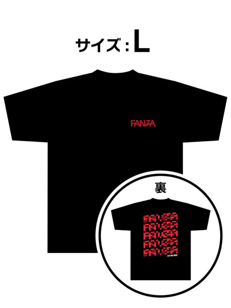 FANZAオリジナルTシャツ（モザイク）/Lサイズ