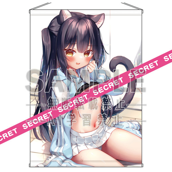 イチリ描き下ろし無防備ねこちゃん▼ドキドキX-RATEDタペストリー