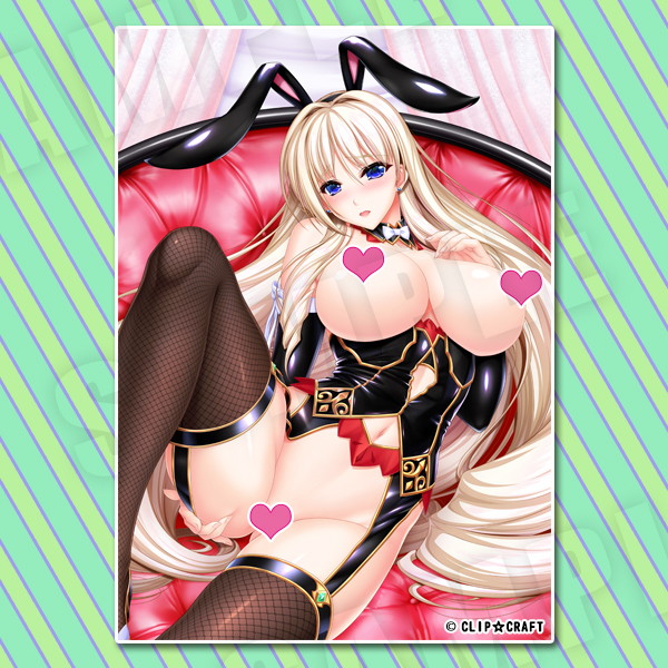 【受注限定生産】ユニオリアクリルアートパネル シルヴェリア黒バニー type.A